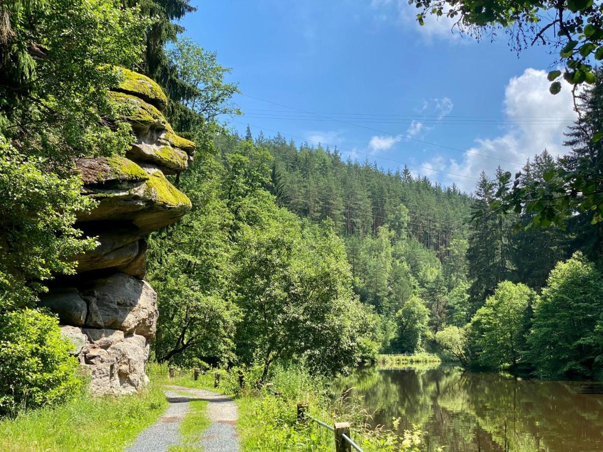Schonwald  Ferienwohnung Oxana Im Naturpark Fichtelgebirge מראה חיצוני תמונה